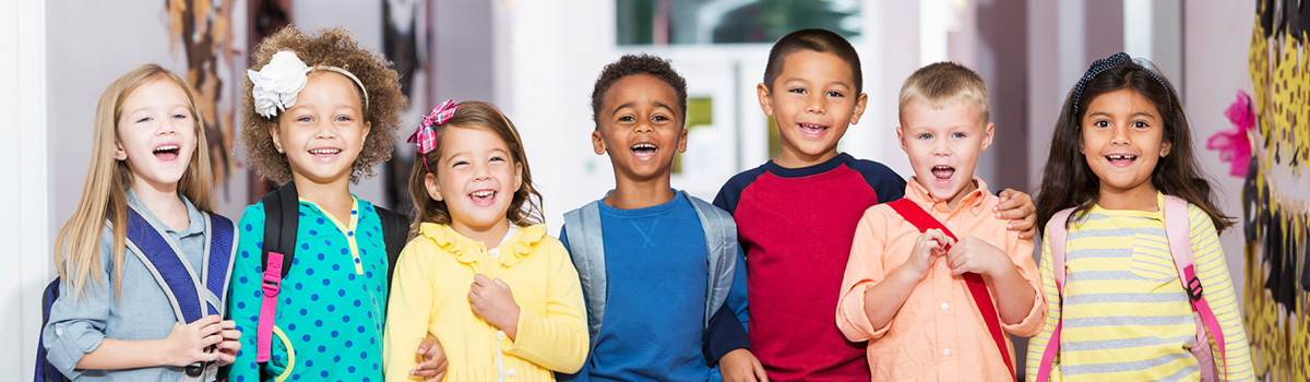 Kids smiling